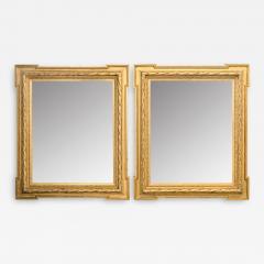 Pair of French Carved Gold Gilt Mirrors - 3661011