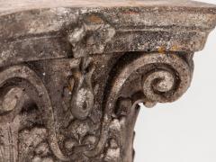 Pair of French Carved Limestone Columns 20th Century - 2548014