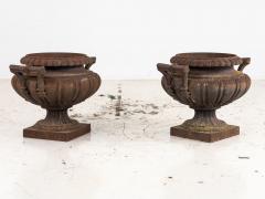 Pair of French Cast Iron Urns Early 20th Century - 4036664