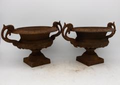 Pair of French Cast Iron Urns late 19th Century - 3364533