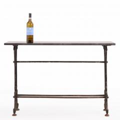Pair of French Cast Iron and Stone Tables 19th C  - 4618499