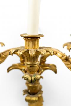 Pair of French Charles X Gilt Bronze Wall Sconces - 1398734