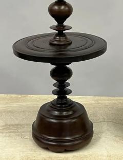 Pair of French Colonial Carved Teak Wood Table Lamp Bases or Candelabras c 1930 - 4111377