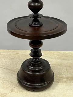 Pair of French Colonial Carved Teak Wood Table Lamp Bases or Candelabras c 1930 - 4111379
