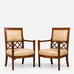 Pair of French Consulate Arm Chairs - 4642376