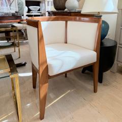 Pair of French Curved Back Upholstered Chairs - 4336254