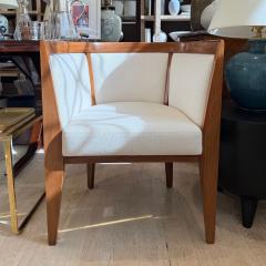 Pair of French Curved Back Upholstered Chairs - 4336255