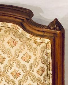 Pair of French Custom Louis XVI Style Carved Bergere Office or Armchairs - 2936712