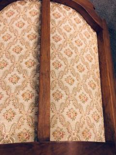 Pair of French Custom Louis XVI Style Carved Bergere Office or Armchairs - 2936719