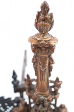 Pair of French Directoire Bronze Andirons - 4517586