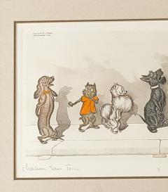 Pair of French Dog Prints circa 1950 - 4245336