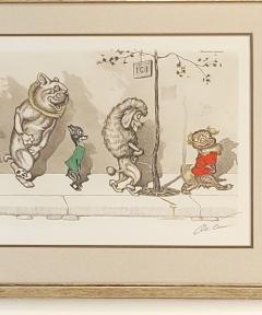 Pair of French Dog Prints circa 1950 - 4245338