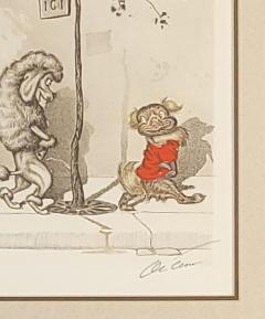 Pair of French Dog Prints circa 1950 - 4245339