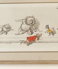 Pair of French Dog Prints circa 1950 - 4245343