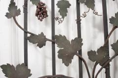 Pair of French Early 20th Century Painted Wrought Iron Grapevine Gates - 925306