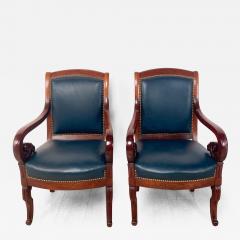 Pair of French Empire Armchairs circa 1860 Three pairs available - 2948653