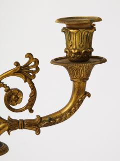 Pair of French Empire Bronze 2 Arm Candelabra - 1749471