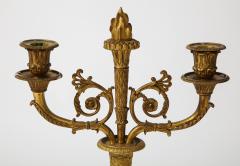 Pair of French Empire Bronze 2 Arm Candelabra - 1749472