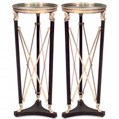 Pair of French Empire Bronze Pedestals - 4630927