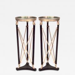Pair of French Empire Bronze Pedestals - 4630928