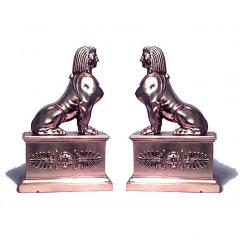 Pair of French Empire Bronze Sphinxes - 4635650