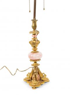 Pair of French Empire Bronze and Quartz Swan Table Lamps - 4630187