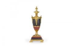 Pair of French Empire Gilt Bronze and Marble Urns - 4201190