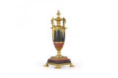 Pair of French Empire Gilt Bronze and Marble Urns - 4201191