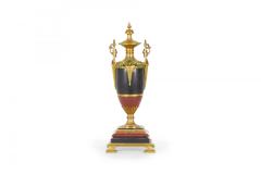 Pair of French Empire Gilt Bronze and Marble Urns - 4201192