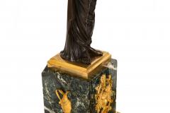 Pair of French Empire Gilt Patinated Bronze Three Light Candelabra ca 1815 - 4502236