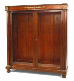 Pair of French Empire Mahogany and Bronze Bookcases - 4630350