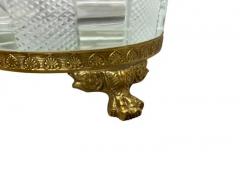 Pair of French Empire Style Cut Glass and Bronze Mounted Vases - 4130449