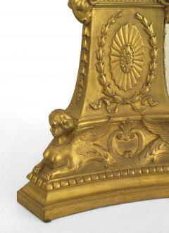 Pair of French Empire Style Gilt Bronze Urns - 4322143