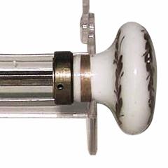 Pair of French Empire Style Porcelain Door Handles - 4200965