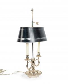 Pair of French Empire Style Silver Plate Table Lamps - 1381433