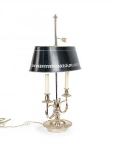 Pair of French Empire Style Silver Plate Table Lamps - 4656171