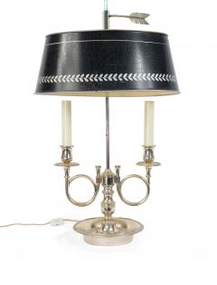 Pair of French Empire Style Silver Plate Table Lamps - 4656173