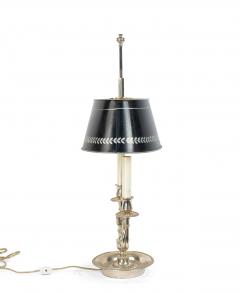 Pair of French Empire Style Silver Plate Table Lamps - 4656175