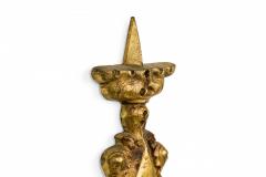 Pair of French Gothic Style Gilt Bronze Sconces - 4658246
