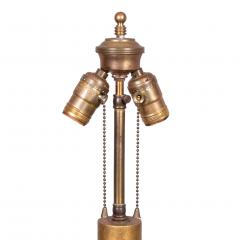 Pair of French Green Opaline Glass Table Lamps - 3786410