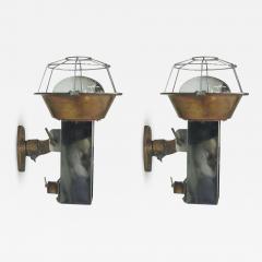 Pair of French Industrial Wall Lights or Sconces - 1879931
