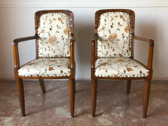 Pair of French Liberty Art Nouveau Armchairs 1920s - 2599964