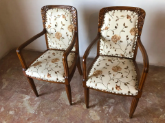 Pair of French Liberty Art Nouveau Armchairs 1920s - 2599966