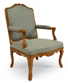 Pair of French Louis XV Beech Arm Chairs - 1401699