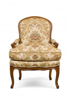 Pair of French Louis XV Beige Armchairs - 4653301