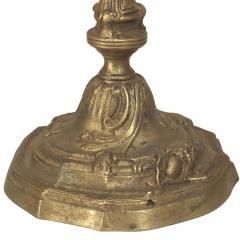 Pair of French Louis XV Bronze Candlesticks - 4669198
