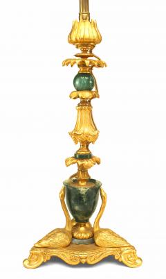 Pair of French Louis XV Bronze Dore Table Lamp - 1380203