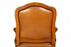 Pair of French Louis XV Carved Fauteuils Arm Chairs by Louis Cresson ca 1750 - 4583193