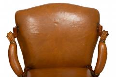 Pair of French Louis XV Carved Fauteuils Arm Chairs by Louis Cresson ca 1750 - 4583195