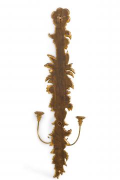 Pair of French Louis XV Giltwood Wall Sconce - 4658183